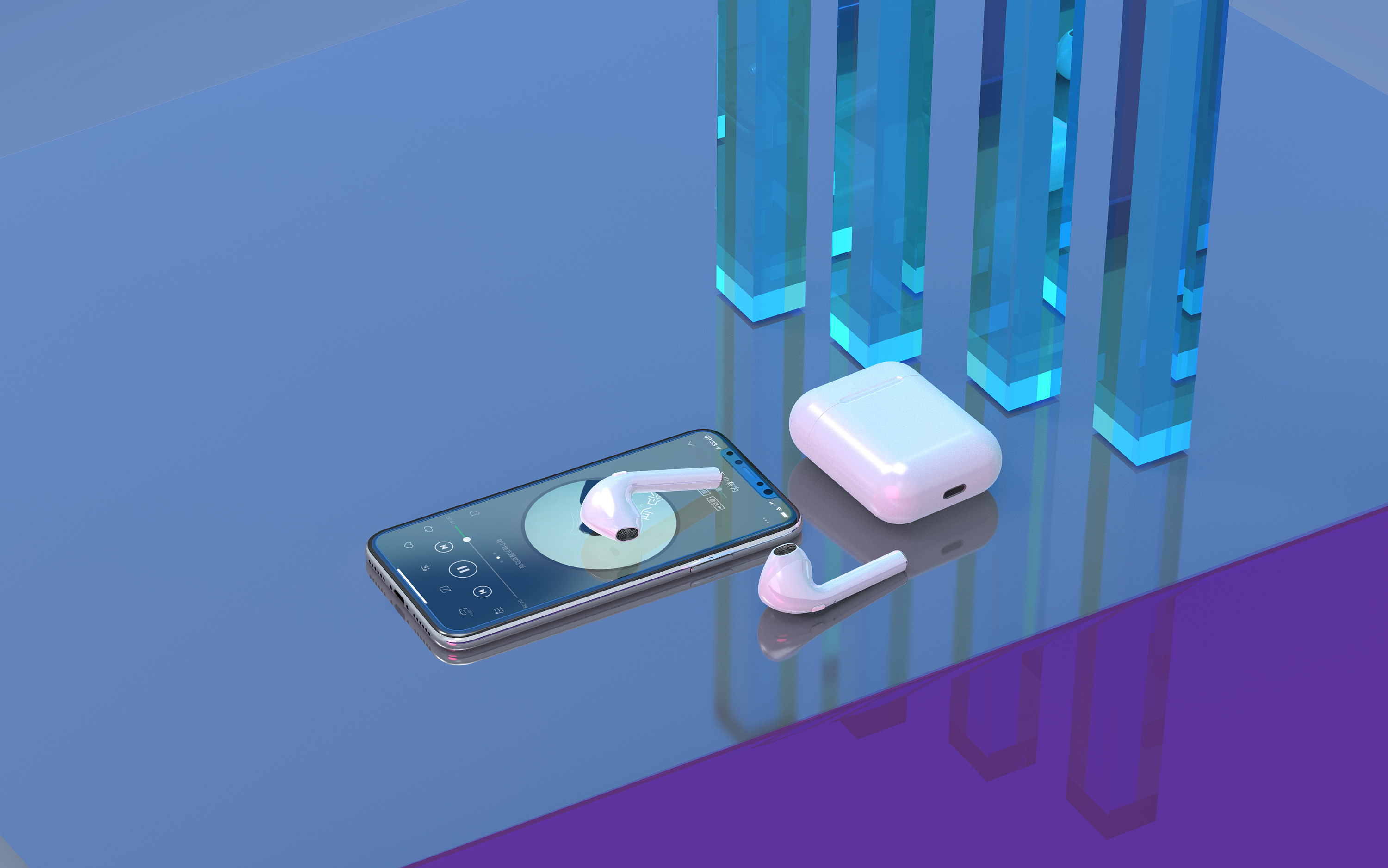 蓝牙耳机 科技美学与场景交响